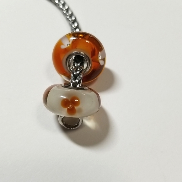 2 x Trollbeads OOAK Bubble Flowers - Picture 7 of 11